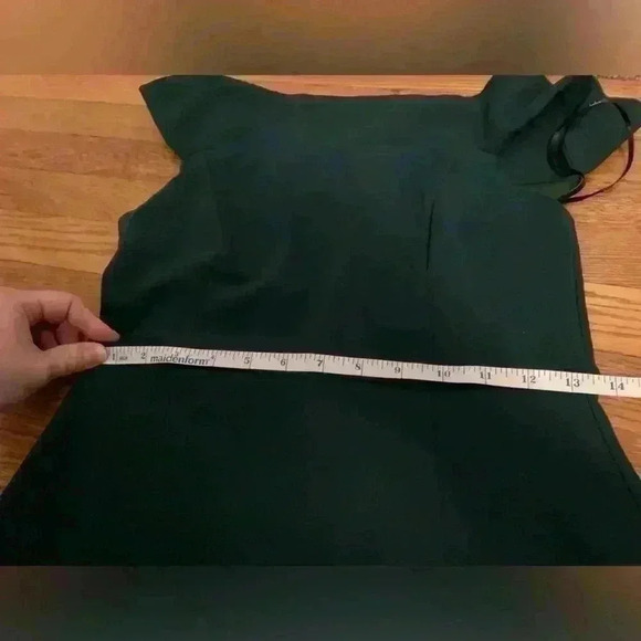 Lulus Aveline Forest Green Off-the-Shoulder Maxi Dress, Womens Size Medium - Picture 16 of 16